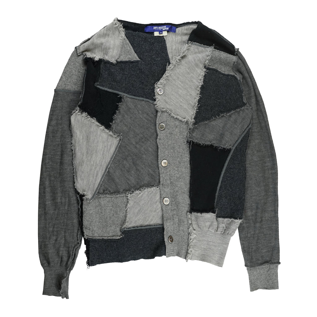 AD2003 Gray Patchwork Cardigan – faust