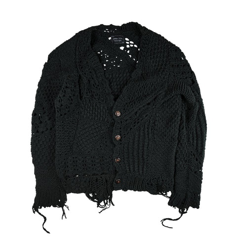 SS/AW03 Distressed Grunge Knit Cardigan