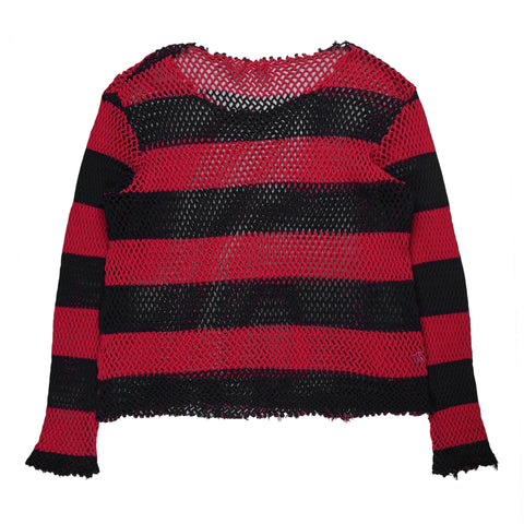 SS04 Striped Mesh Long Sleeve