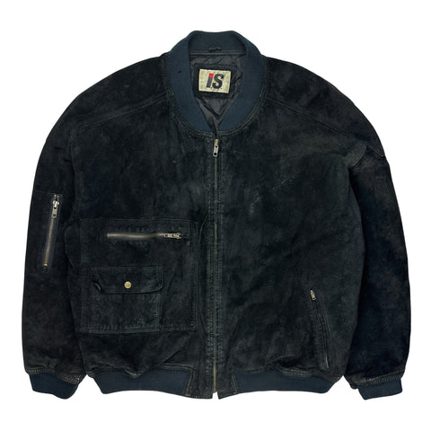 Issey Sport Leather Bomber