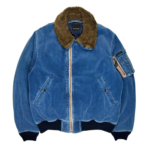 90's Corduroy Fur Bomber