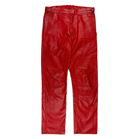 AD2000 Red Faux Leather Pants