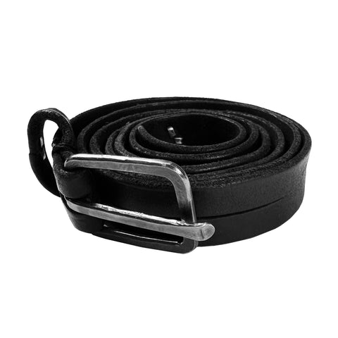 Full Silver Cross Leather Belt