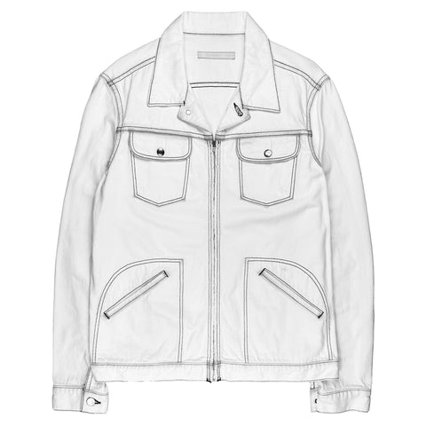 SS02 Contrast Stitch Trucker Jacket
