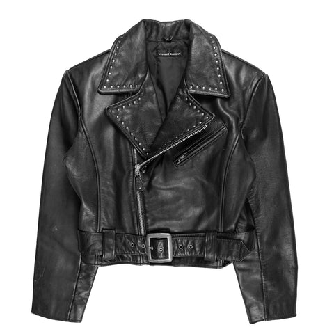 80's Black "Beatnik" Studded Double Rider