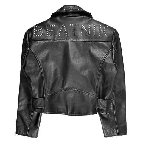 80's Black "Beatnik" Studded Double Rider