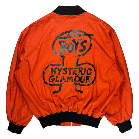 90's "Boys" Graphic Bomber