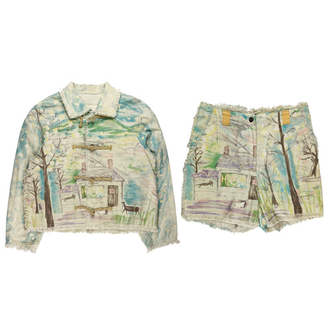 SS94 Watercolor Canvas Fringe Set