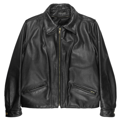 80's Leather Trucker Jacket