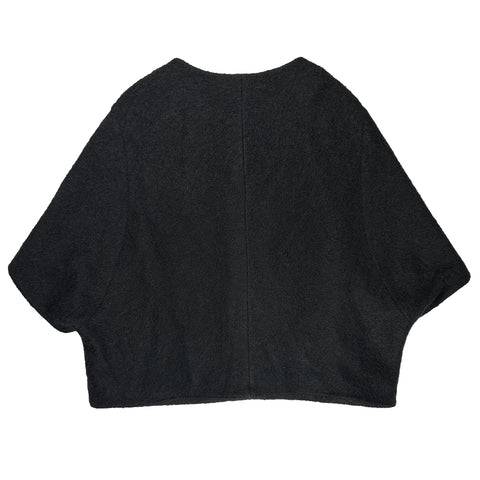 90's Black Button Up Blouson