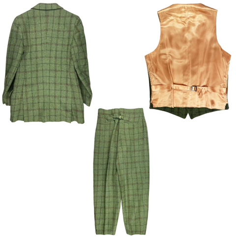 Plaid Wool 3-Piece Suit