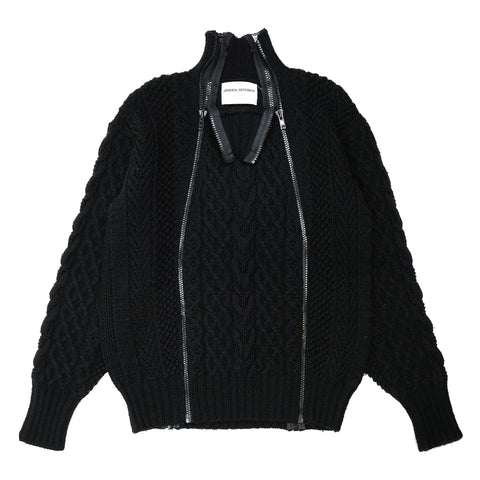 AW98 Modular Full Zip Turtleneck Sweater