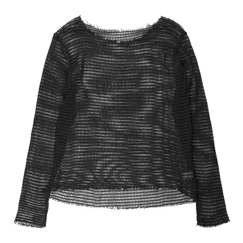 SS04 Black Mesh Long Sleeve