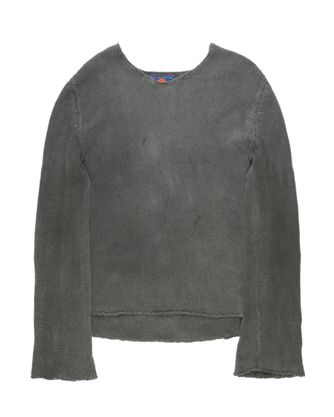 Gray Fishnet Long Sleeve