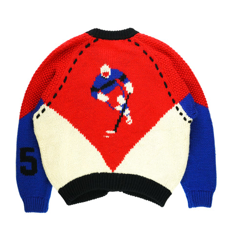 80's Hockey Cardigan