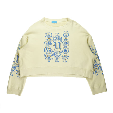 AW17 "Utopie" Cropped Sweatshirt
