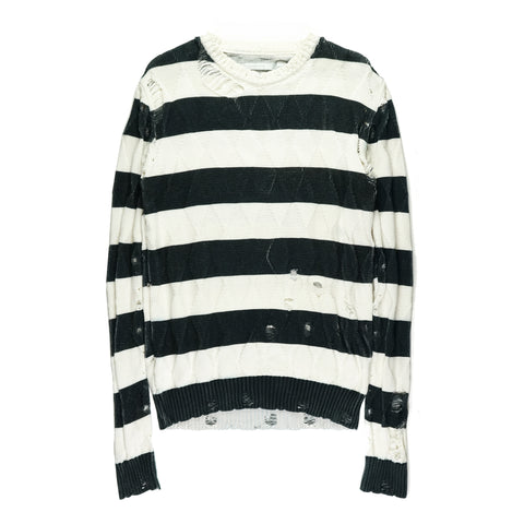 SS02 Grunge Striped Sweater