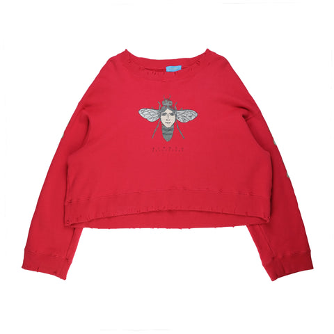 AW17 "Utopie" Insect Cropped Sweatshirt