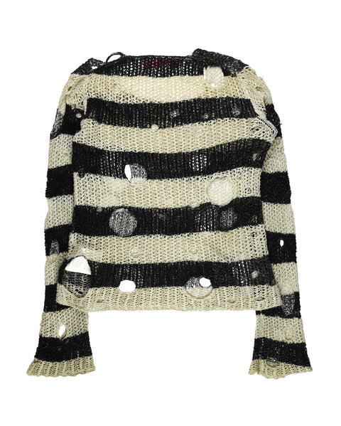 AD2002 Distressed Grunge Knit Sweater