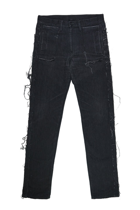 Black Distressed Jeans