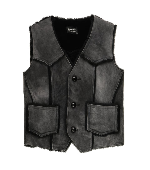 AW07 Suede Fur Vest