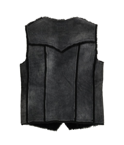 AW07 Suede Fur Vest