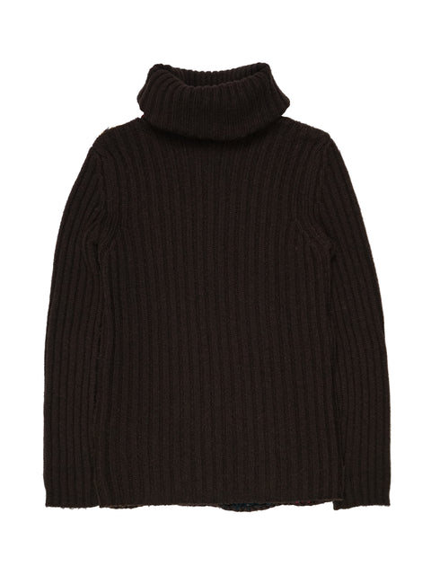 SS93 Multipatterned Knit Turtleneck