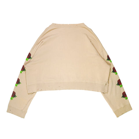 SS17 "Media is God" Cropped Sweatshirt