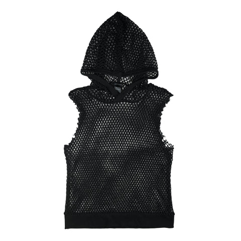 SS04 Mesh Cutoff Hoodie