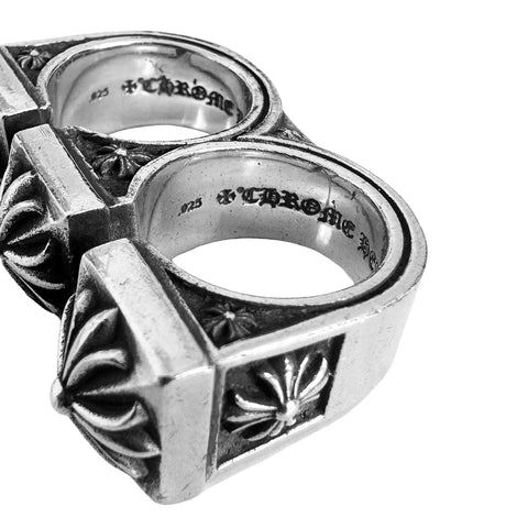 Knuckle Duster Double Ring
