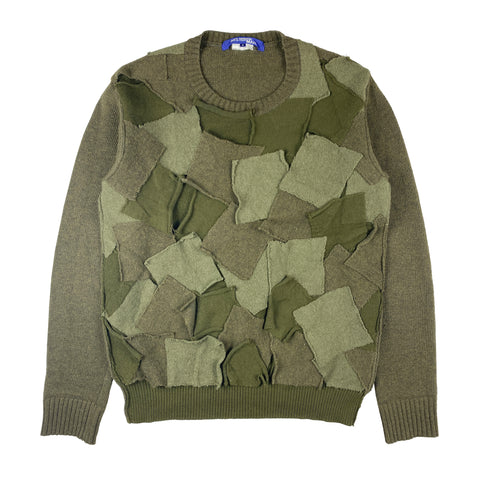 AD2006 Green Patchwork Sweater