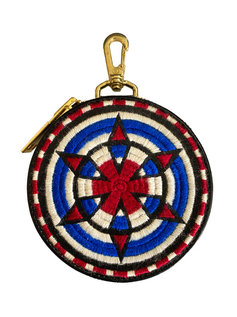 Embroidered Coin Pouch