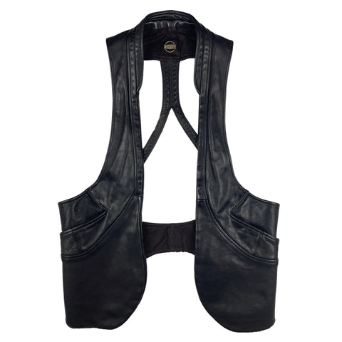 SS13 Black Leather Holster Vest