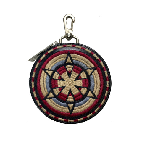 Embroidered Coin Pouch