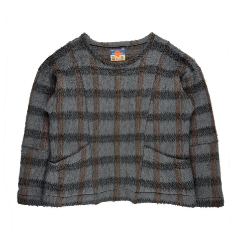 Brushed Mohair Slash & Sew Sweater