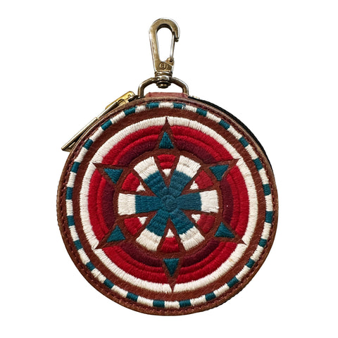 Embroidered Coin Pouch