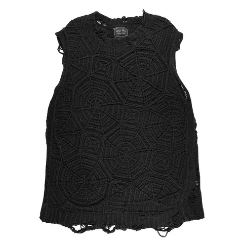 SS05 Spiderweb Knit Sleeveless Sweater