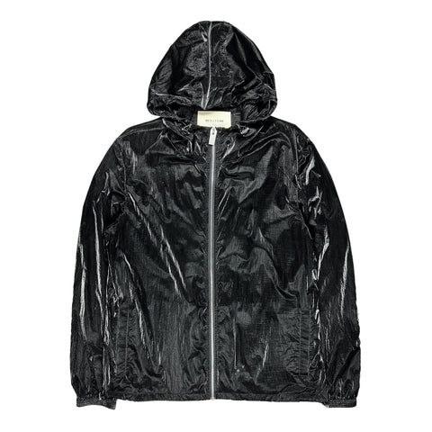 Black Nylon Hoodie