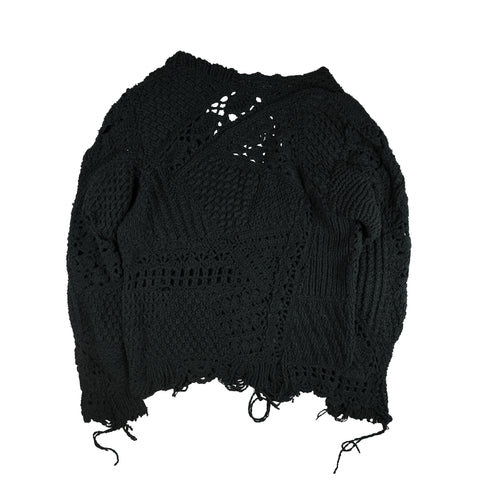 SS/AW03 Distressed Grunge Knit Cardigan
