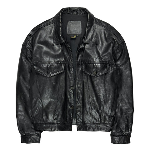 90's Boxy Leather Jacket