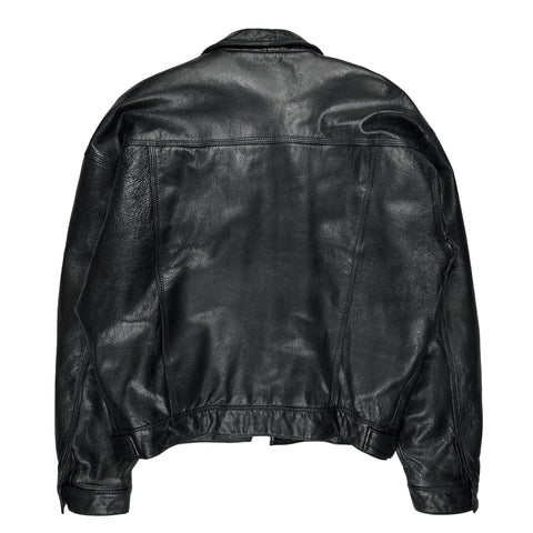 90's Boxy Leather Jacket
