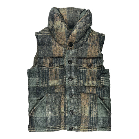 Plaid Puffer Vest