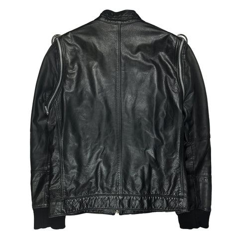 SS07 Modular Leather Zipper Jacket