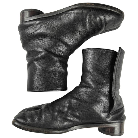 Leather Heeled Tabi Boots