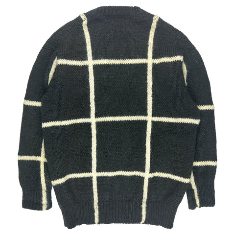 80's Plaid Knit Sweater