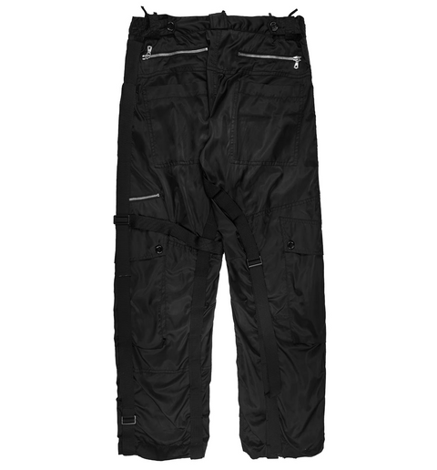 AW03 Black Parachute Pants
