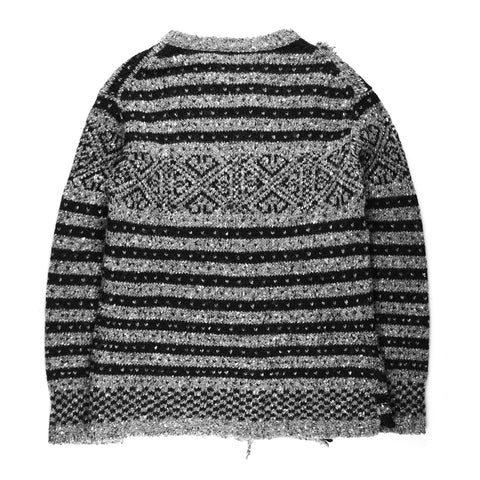 AW93 Gray Reconstructed Sweater