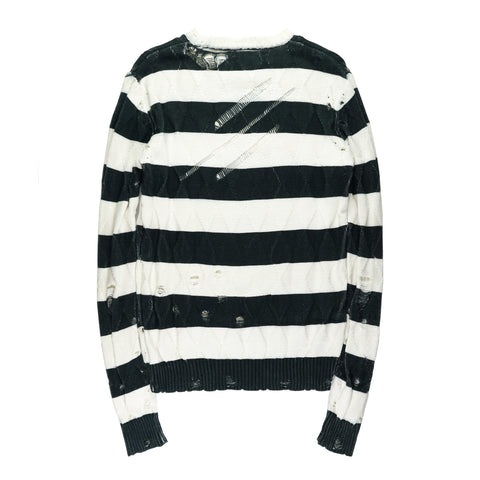 SS02 Grunge Striped Sweater