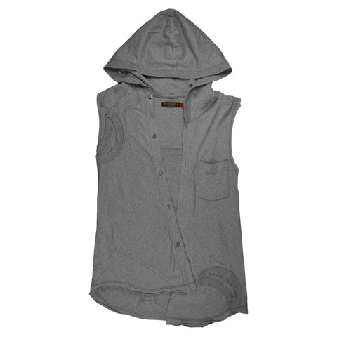 AW03 Reconstructed Sleeveless Hoodie