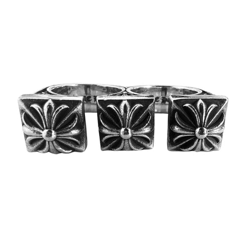 Knuckle Duster Double Ring